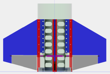 #D drawing of the Rear Fin Assembly